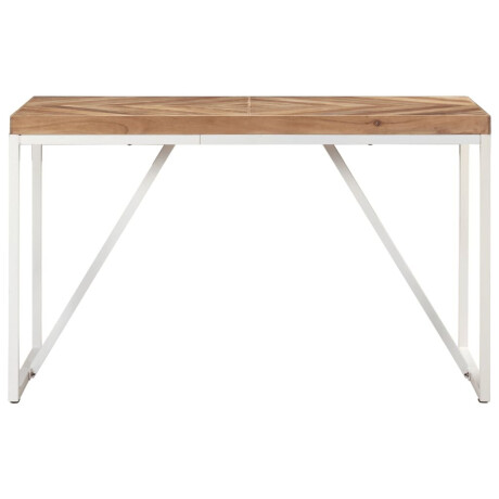 vidaXL Eettafel 120x60x76 cm massief acaciahout en mangohout afbeelding2 - 1