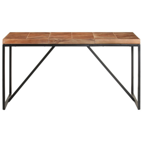 vidaXL Eettafel 140x70x76 cm massief acaciahout en mangohout afbeelding2 - 1