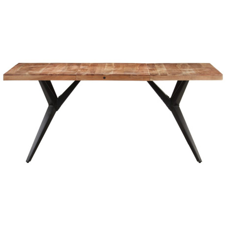 vidaXL Eettafel 160x80x76 cm massief acaciahout afbeelding2 - 1