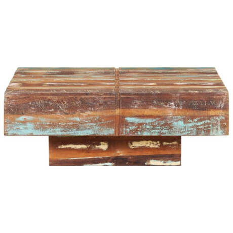 vidaXL Salontafel 80x80x28 cm massief gerecycled hout afbeelding2 - 1