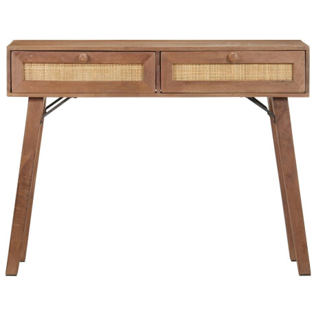 vidaXL Wandtafel 100x35x76 cm massief mangohout afbeelding2 - 1