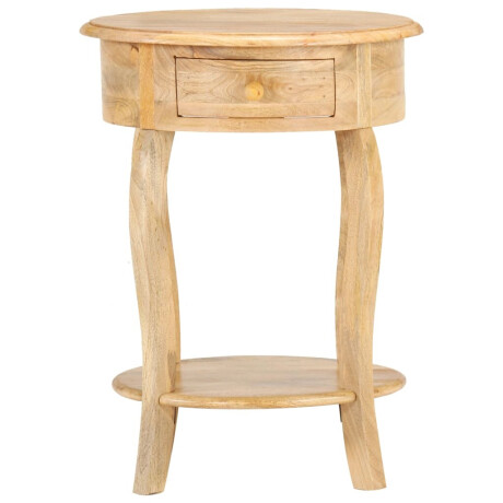 vidaXL Bijzettafel 37x37x61 cm massief mangohout afbeelding2 - 1