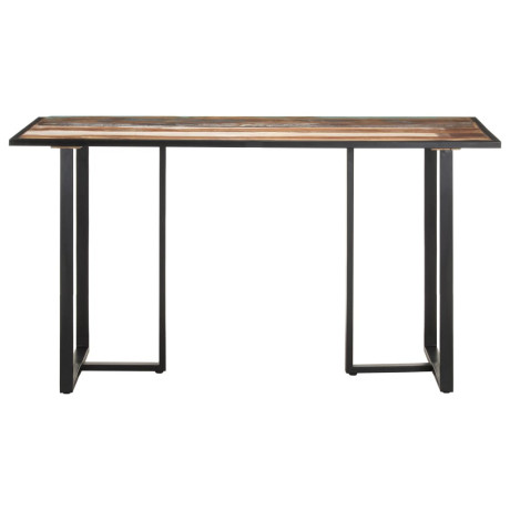 vidaXL Eettafel 140 cm massief gerecycled hout afbeelding2 - 1