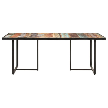 vidaXL Eettafel 200 cm massief gerecycled hout afbeelding2 - 1