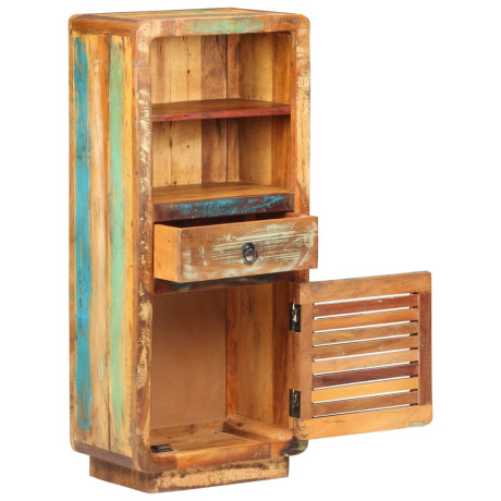 vidaXL Hoge kast 45x32x110 cm massief gerecycled hout afbeelding2 - 1