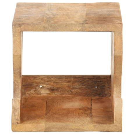 vidaXL Wandfietsenrek 35x25x25 cm massief ruw mangohout afbeelding2 - 1