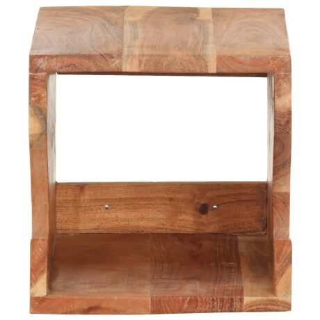 vidaXL Wandfietsenrek 35x25x25 cm massief acaciahout afbeelding2 - 1