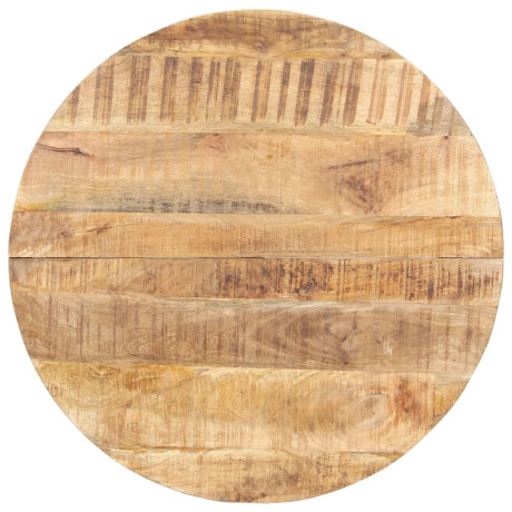 vidaXL Eettafel 80 cm ruw mangohout afbeelding2 - 1