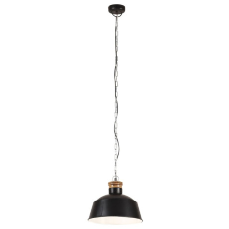 vidaXL Hanglamp industrieel E27 32 cm zwart afbeelding2 - 1