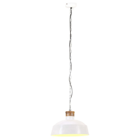 vidaXL Hanglamp industrieel E27 58 cm wit afbeelding2 - 1