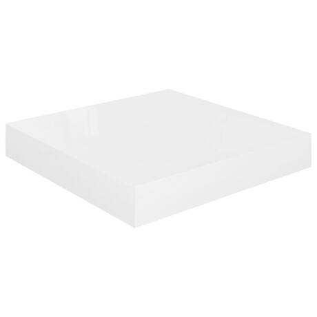 vidaXL Wandschap zwevend 23x23,5x3,8 cm MDF hoogglans wit afbeelding2 - 1