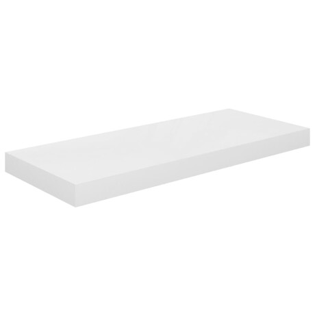 vidaXL Wandschap zwevend 60x23,5x3,8 cm MDF hoogglans wit afbeelding2 - 1