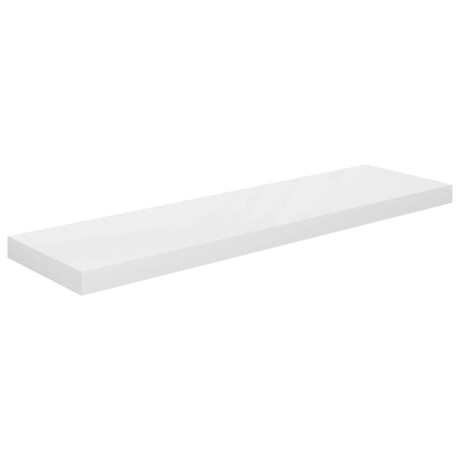 vidaXL Wandschap zwevend 90x23,5x3,8 cm MDF hoogglans wit afbeelding2 - 1
