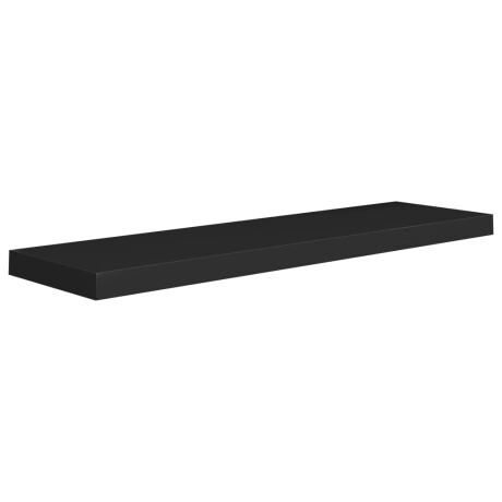 vidaXL Wandschap zwevend 90x23,5x3,8 cm MDF zwart afbeelding2 - 1
