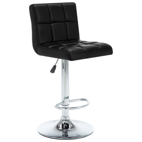 vidaXL Barstoelen 2 st kunstleer zwart afbeelding2 - 1