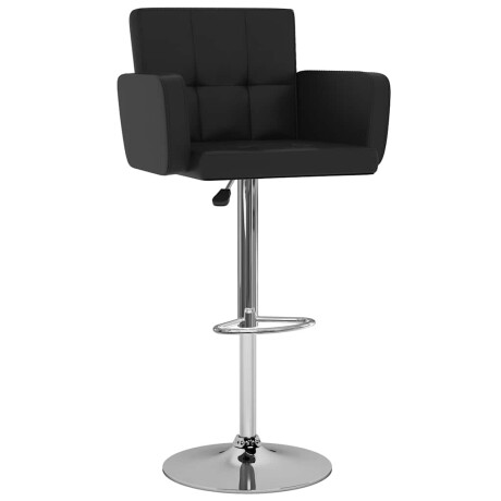 vidaXL Barstoelen 2 st kunstleer zwart afbeelding2 - 1