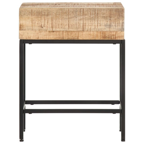 vidaXL Bijzettafel 40x30x50 cm massief ruw mangohout afbeelding2 - 1