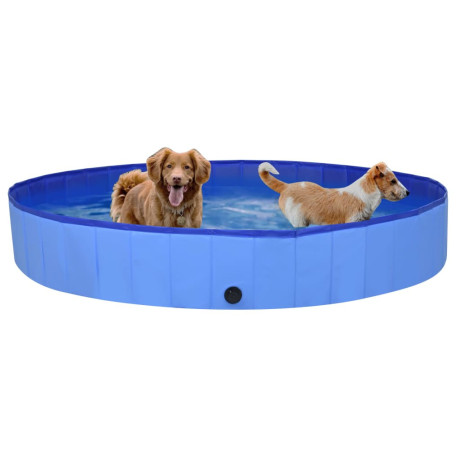 vidaXL Hondenzwembad inklapbaar 200x30 cm PVC blauw afbeelding2 - 1