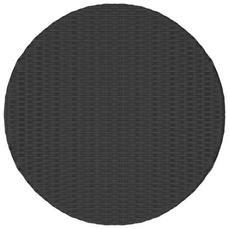 vidaXL Salontafel 68x68x30 cm poly rattan zwart afbeelding2 - 1