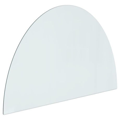 vidaXL Glasplaat voor openhaard half rond 800x500 mm afbeelding2 - 1