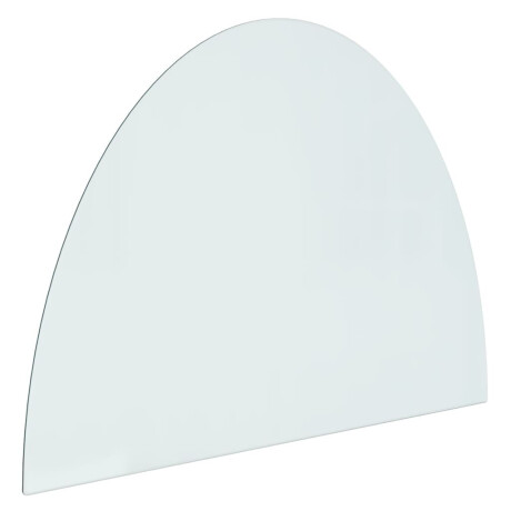 vidaXL Glasplaat voor open haard half rond 800x600 mm afbeelding2 - 1