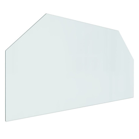 vidaXL Glasplaat openhaard zeshoekig 100x50 cm afbeelding2 - 1