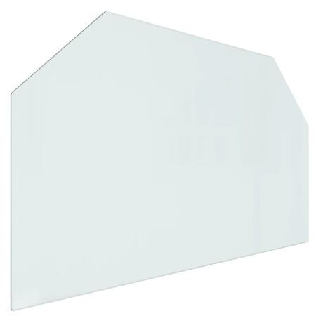 vidaXL Glasplaat openhaard zeshoekig 100x60 cm afbeelding2 - 1