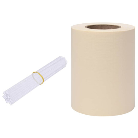 vidaXL Tuinscherm 35x0,19 m PVC crème afbeelding2 - 1