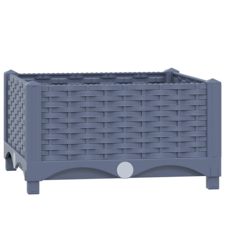 vidaXL Plantenbak verhoogd 40x40x23 cm polypropyleen afbeelding2 - 1