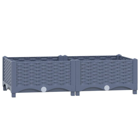 vidaXL Plantenbak verhoogd 80x40x23 cm polypropyleen afbeelding2 - 1