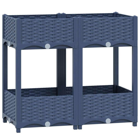 vidaXL Plantenbak verhoogd 80x40x71 cm polypropyleen afbeelding2 - 1