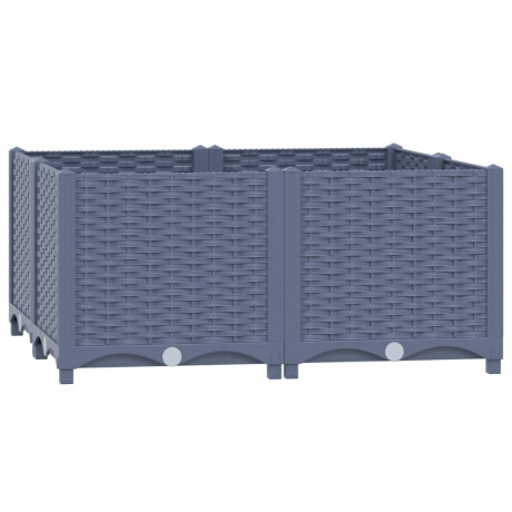 vidaXL Plantenbak verhoogd 80x80x38 cm polypropyleen afbeelding2 - 1