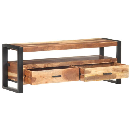 vidaXL Tv-meubel 120x35x45 cm hout met honingkleurige afwerking afbeelding2 - 1
