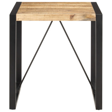 vidaXL Eettafel 70x70x75 cm massief ruw mangohout afbeelding2 - 1