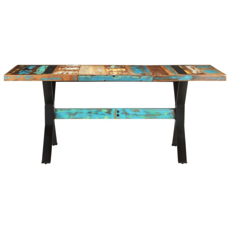vidaXL Eettafel 180x90x76 cm massief gerecycled hout afbeelding2 - 1