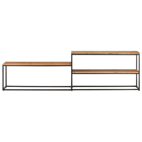 vidaXL Tv-meubel 180x30x50 cm massief acaciahout afbeelding2 - 1