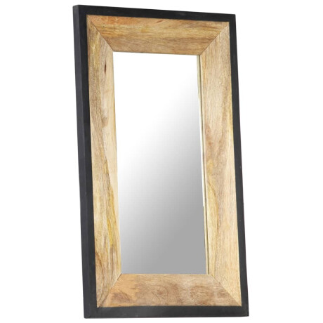 vidaXL Spiegel 80x50 cm massief mangohout afbeelding2 - 1