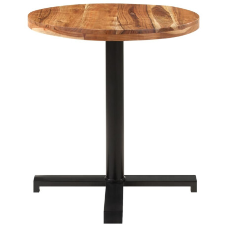 vidaXL Bistrotafel rond Ø70x75 cm massief acaciahout afbeelding2 - 1