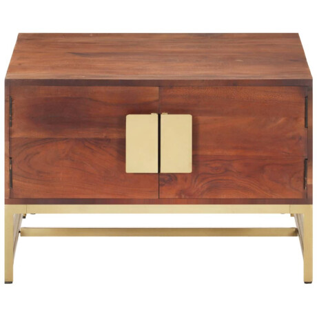 vidaXL Salontafel 67x67x45 cm massief mangohout honingbruin afbeelding2 - 1