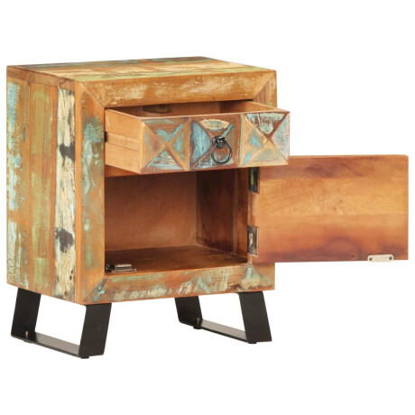 vidaXL Nachtkastje 40x30x50 cm massief gerecycled hout afbeelding2 - 1