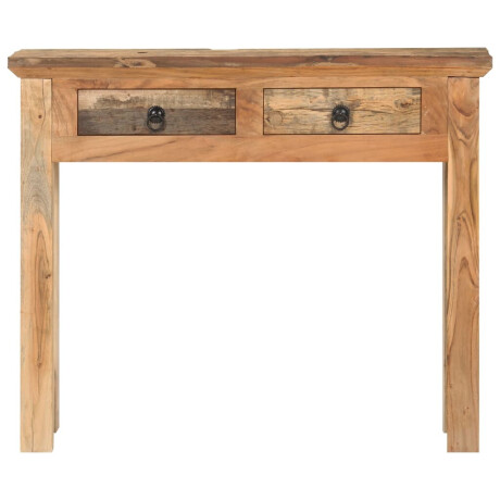 vidaXL Wandtafel 90,5x30x75 cm massief acaciahout en gerecycled hout afbeelding2 - 1