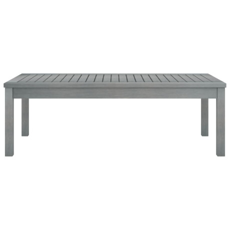 vidaXL Salontafel 100x50x33 cm massief acaciahout grijs afbeelding2 - 1
