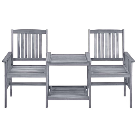 vidaXL Tuinstoelen met theetafel 159x61x92 cm massief acaciahout afbeelding2 - 1