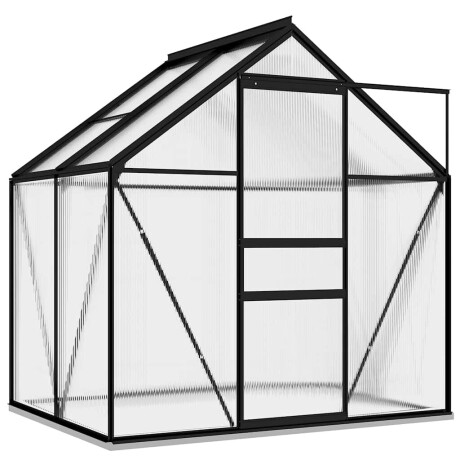 vidaXL Tuinkas 2,47 m³ aluminium antracietkleurig afbeelding2 - 1