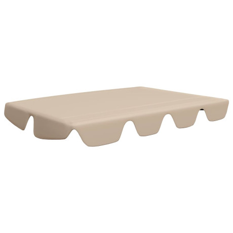 vidaXL Vervangingsluifel voor schommelbank 150/130x105/70 cm beige afbeelding2 - 1