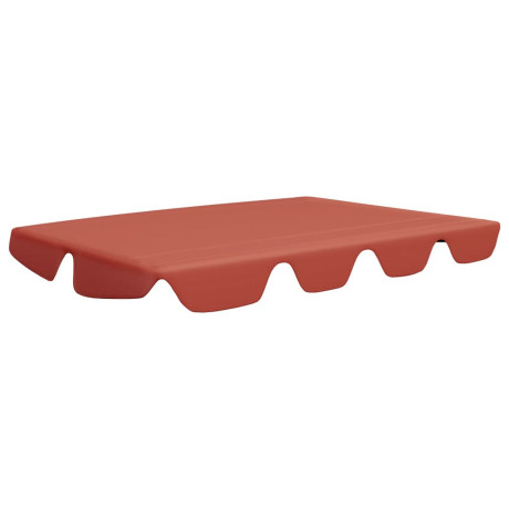 vidaXL Vervangingsluifel voor schommelbank 150/130x105/70cm terracotta afbeelding2 - 1