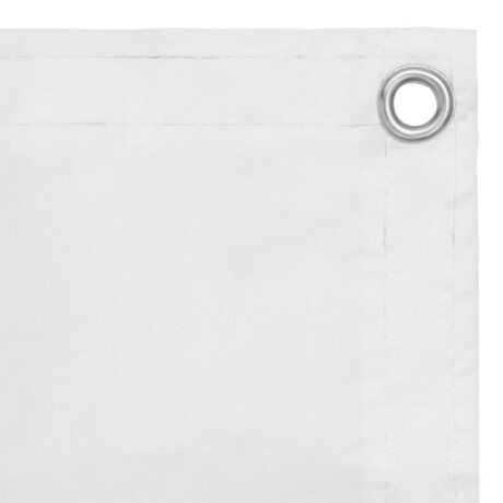 vidaXL Balkonscherm 75x600 cm oxford stof wit afbeelding2 - 1