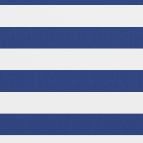 vidaXL Balkonscherm 75x500 cm oxford stof wit en blauw afbeelding2 - 1