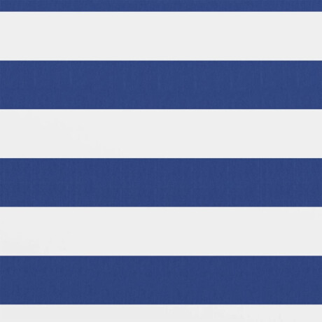 vidaXL Balkonscherm 120x500 cm oxford stof wit en blauw afbeelding2 - 1