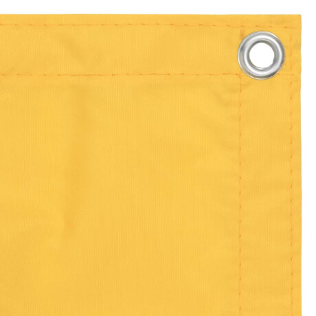 vidaXL Balkonscherm 75x500 cm oxford stof geel afbeelding2 - 1